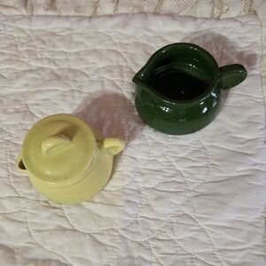 Set/2 Vintage Pottery Mini Pots